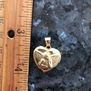 Gold heart pendant